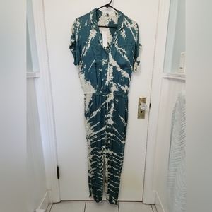 Acid Wash Silky Jumpsuit